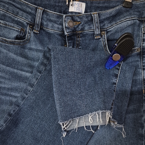 Time and Tru Denim - Shelf Cut Hem Jeans